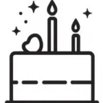 gift icons birthday cake