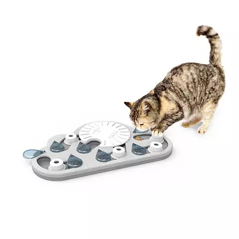 Rainy Day Puzzle & Play för Katt Nivå 2 – Grå