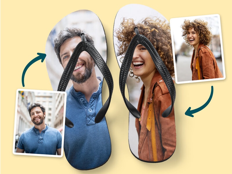 Personliga Flip-flops med Foto