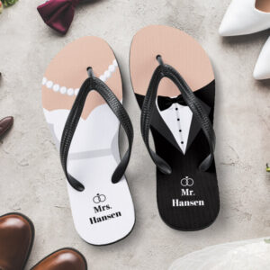 Personliga Flip-flops – Mr. & Mrs.