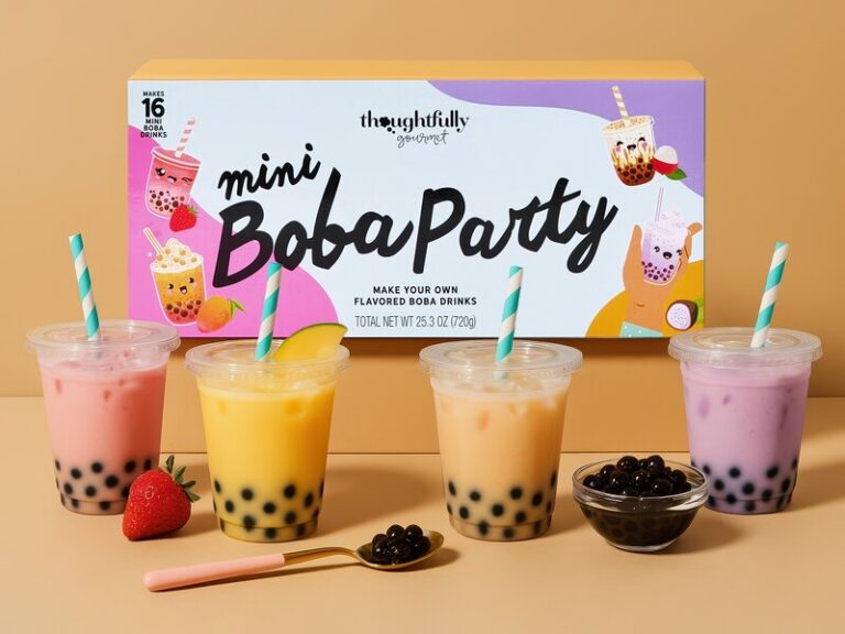 Presentlåda med Mini Boba Tea – Thoughtfully