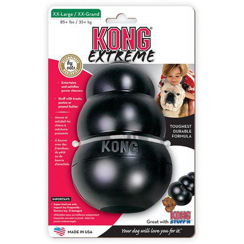 KONG Extreme Svart Gummileksak – XXL