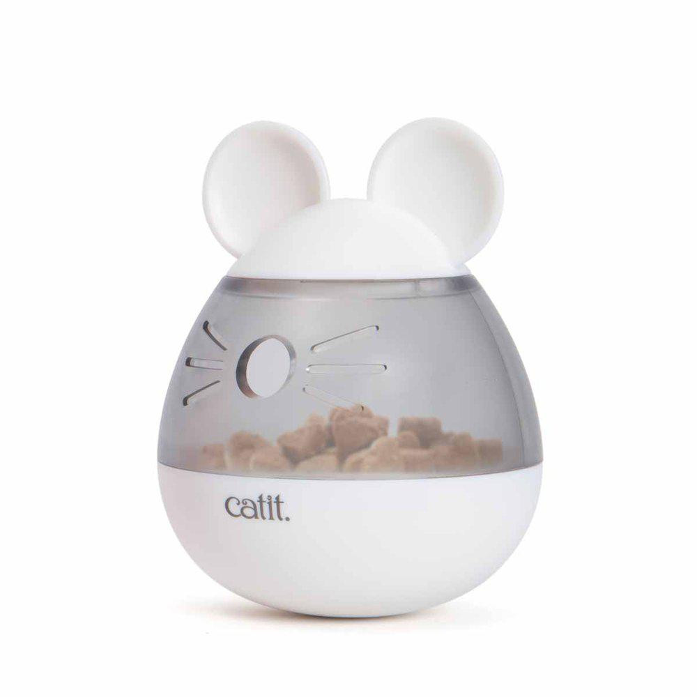 Pixi Treat Dispenser Aktiveringsleksak för Katt – Vit