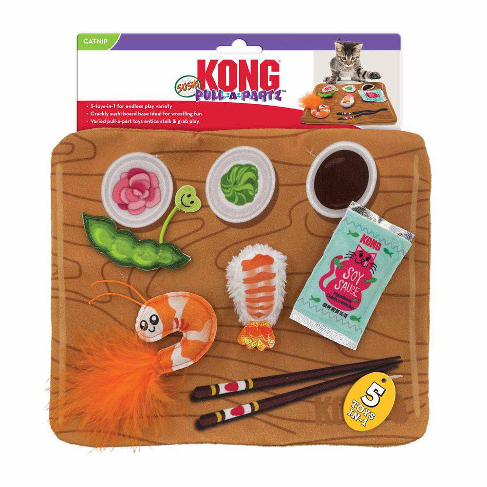 KONG Pull-A-Partz Sushi Kattleksak – Pull-A-Partz Sushi