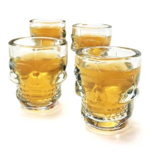 Shotglas – Dödskallar (4-pack), Klar