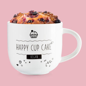 Mugg med recept för mikron – Vegan, Vit