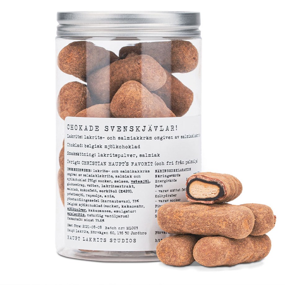 Haupt Lakrits – Chokade Svenskjävlar!, 250g
