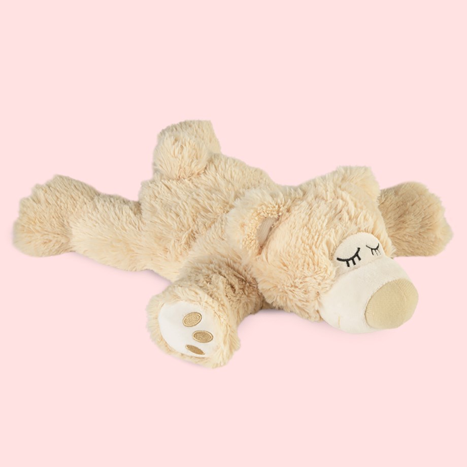 Doftfri vetevärmare – Vilande björn, Warmies®, Beige