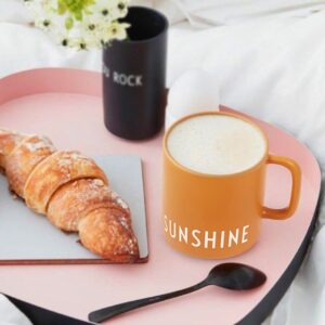 Mugg med handtag, Sunshine – Design Letters, Orange