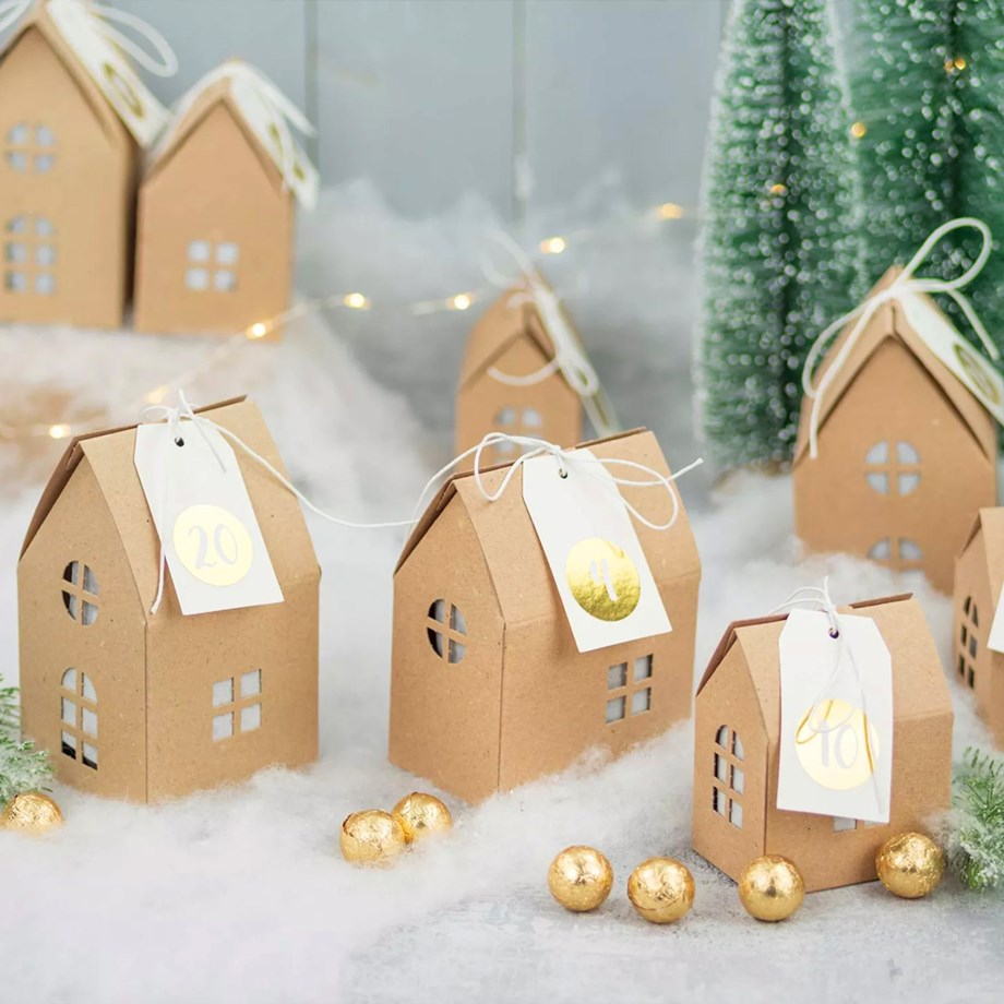 DIY Adventskalender, 24 pappershus