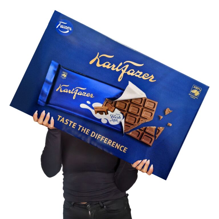 Gigantisk Choklad Karl Fazer – 2,196 kg