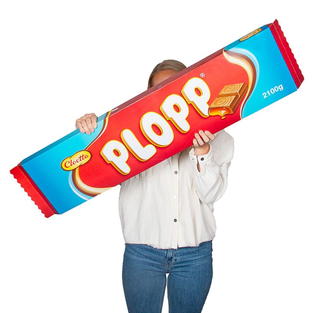Gigantisk Choklad Plopp – 1,9 kg