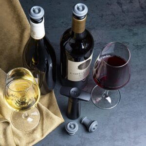 Vakuumpump – Wine Saver, Vit med 1st vinpropp