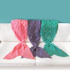 Sjöjungfru-filt – Mermaid Blanket, Lila