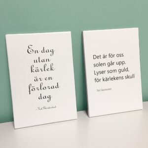 Citattavla – En dag utan kärlek