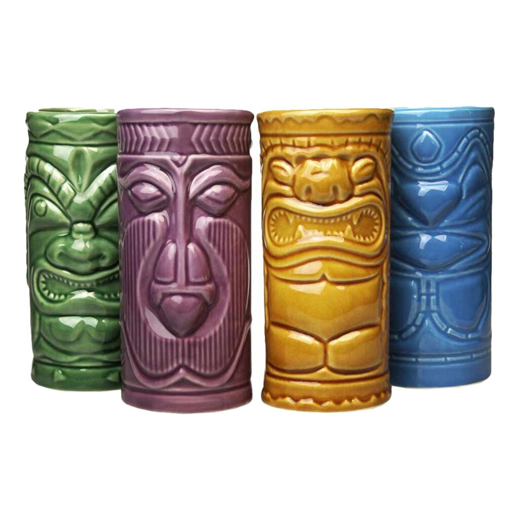 Tiki Mugg Set – 4-pack