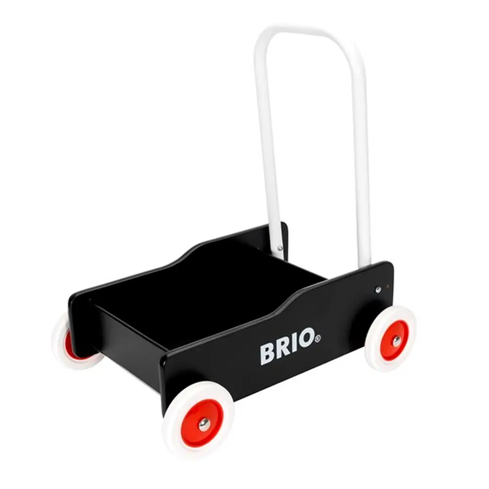 Brio Lära Gå Vagn – Svart