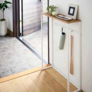 Smalt avlastningsbord, 60 cm, Yamazaki, Vit