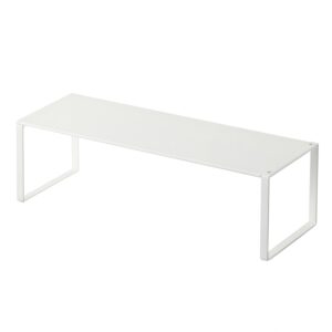 Justerbar insatshylla i metall, 34-60cm, Yamazaki, Vit