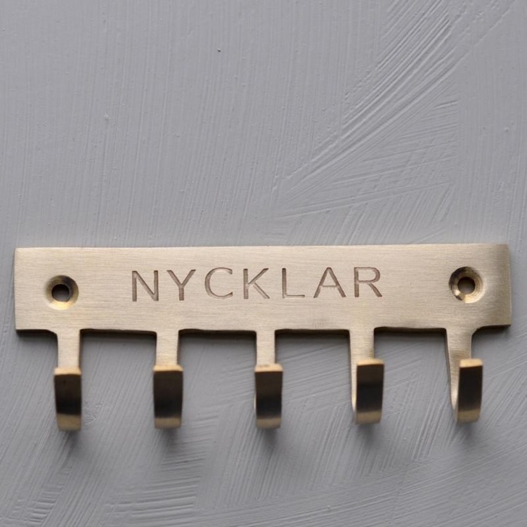 Kroklist till nycklar i mässing
