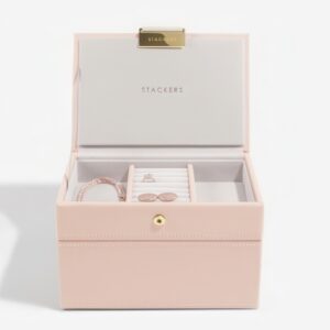 Smyckesskrin 2 våningar, Mini, Stackers, Rosa