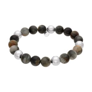 Armband i äkta silver med pietersit 17,5 cm