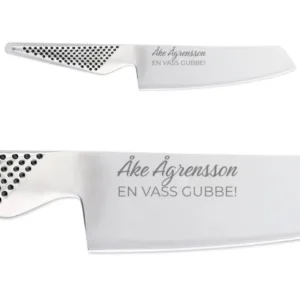 Globalkniv med gravyr – Grönsakshacka 14cm GS-5
