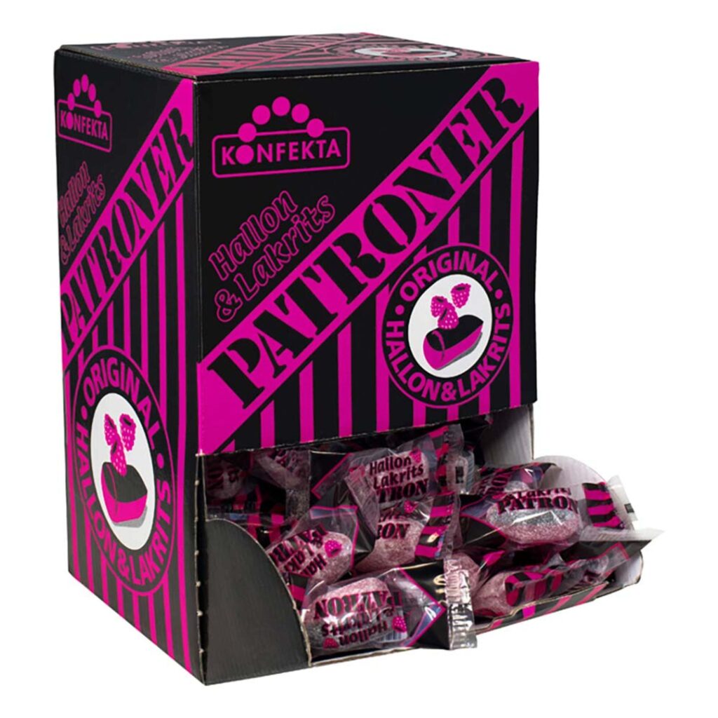 Patroner Hallon/Lakrits Godisautomat Storpack – 200 x 10 g