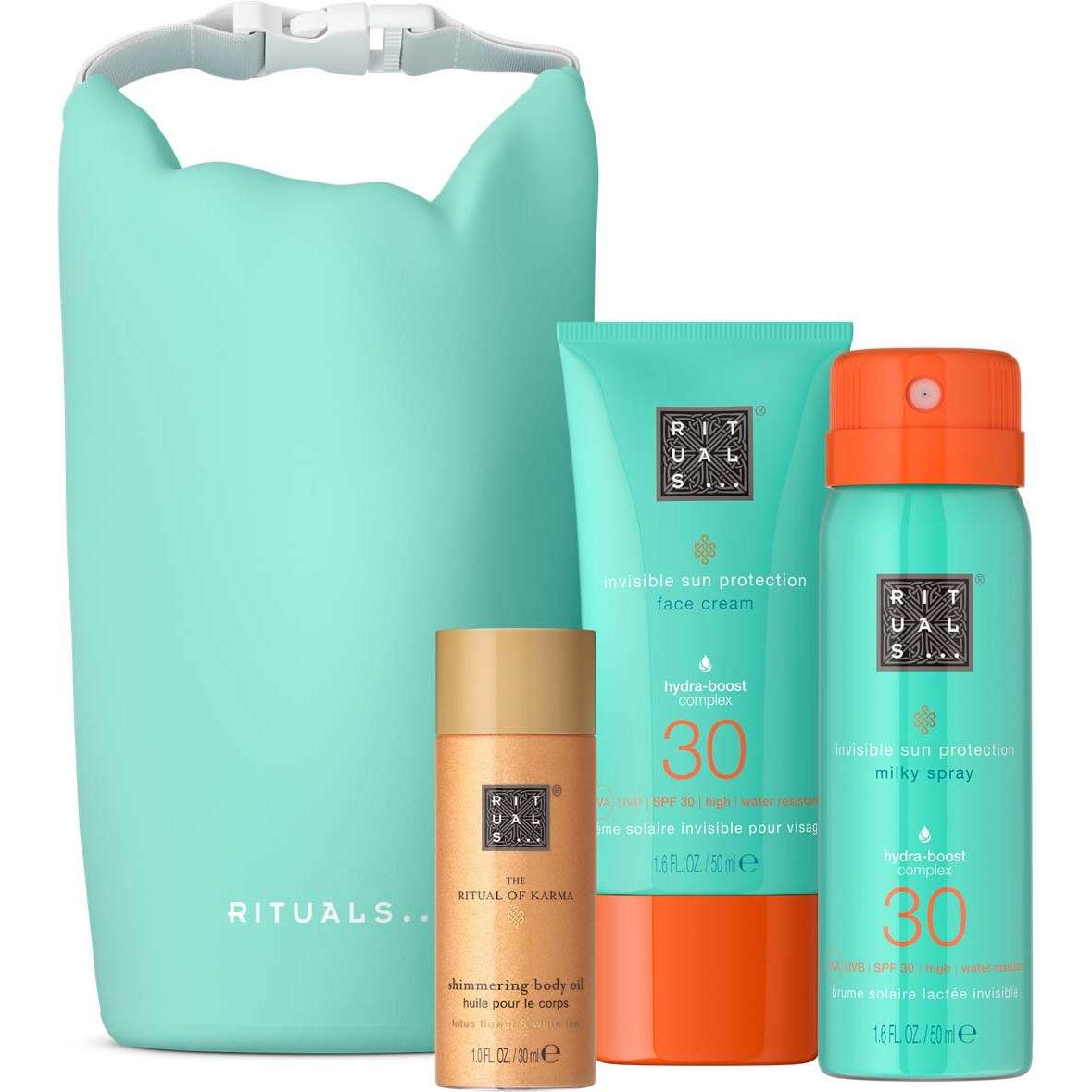 Rituals The Ritual of Karma Sun Trial Set – Delikat Sött – Lotusblomma & Vitt Te