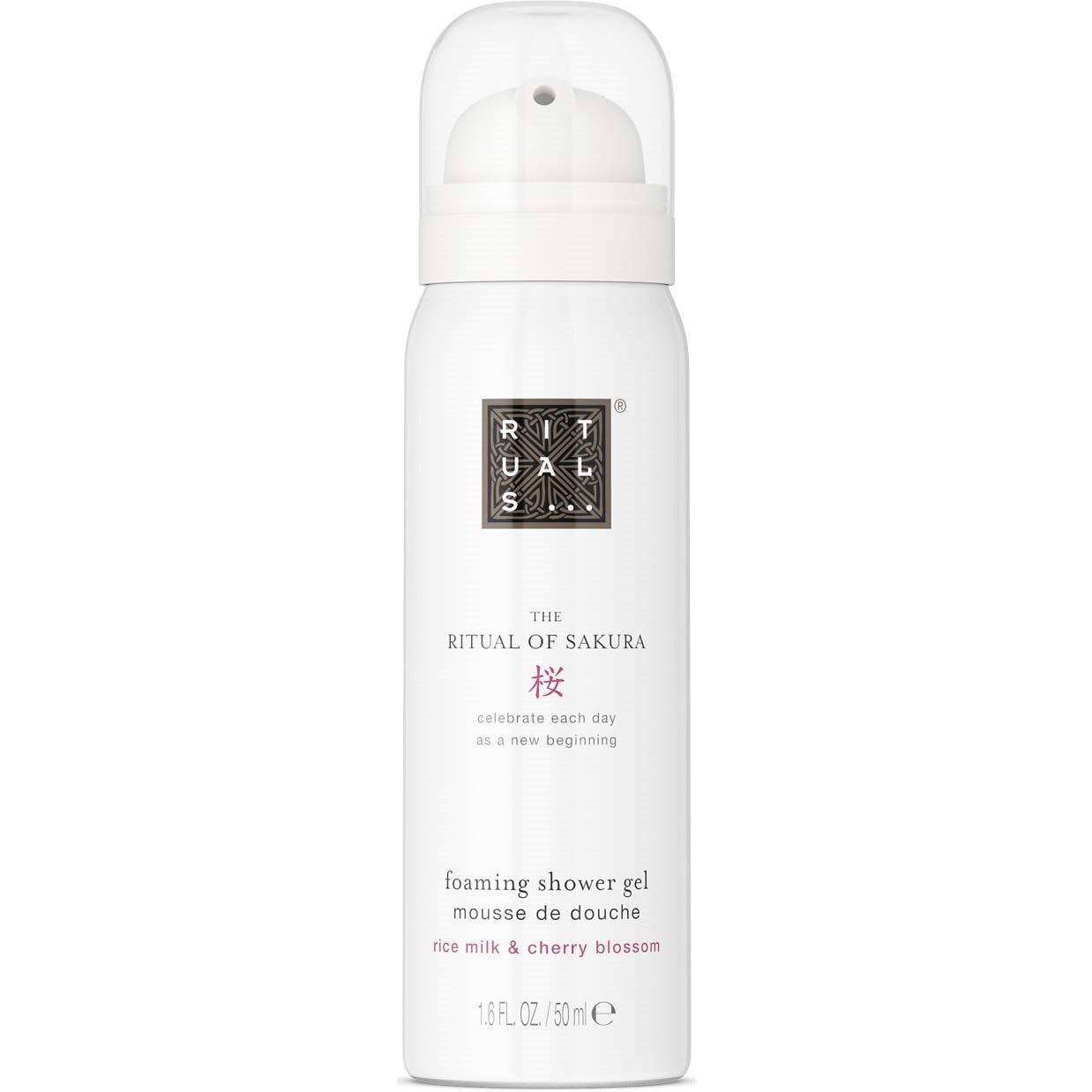 Rituals The Ritual of Sakura  Foaming Shower Gel – Blommig – Körsbärsblomma & Rismjölk 50 ml