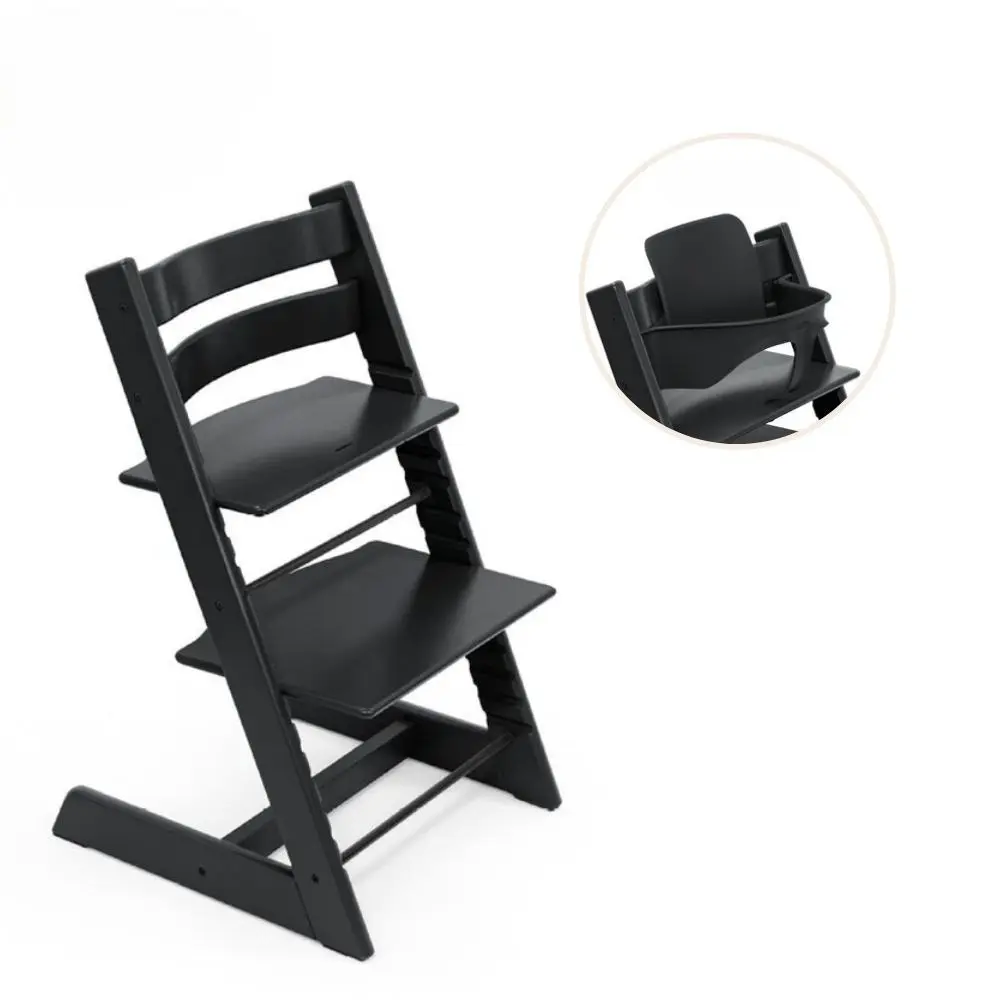 Stokke® Tripp Trapp Stol Bok Inkl. Babyset – Black