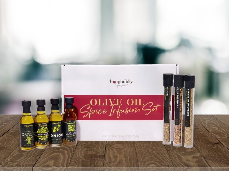 Presentlåda Olive Oil Spice Infusion Set – Thoughtfully