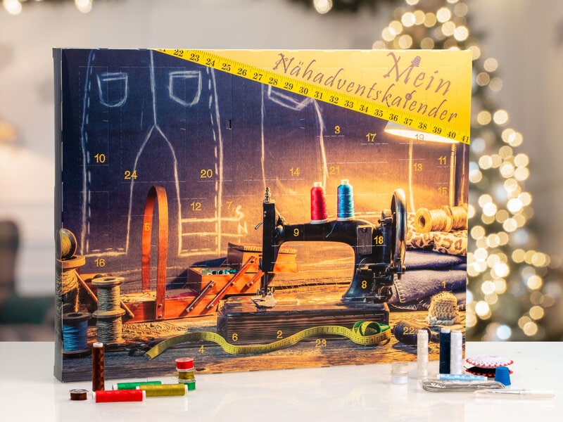 Adventskalender med Sytillbehör