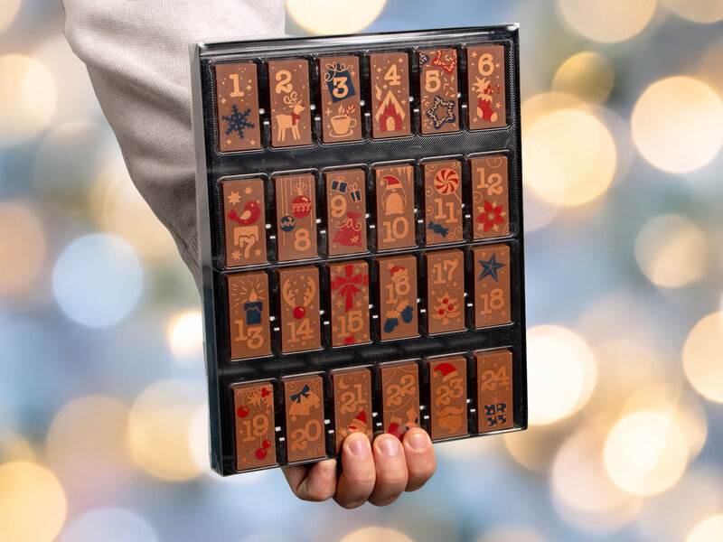 Chokladkalender mjölkchoklad – Weibler