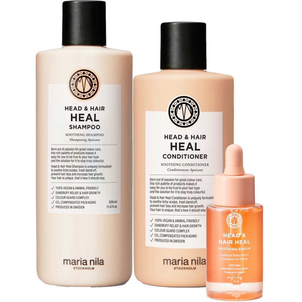 maria nila Head & Hair Heal Bundle Shampoo 350 ml & Conditioner 300 ml & Serum 50 ml
