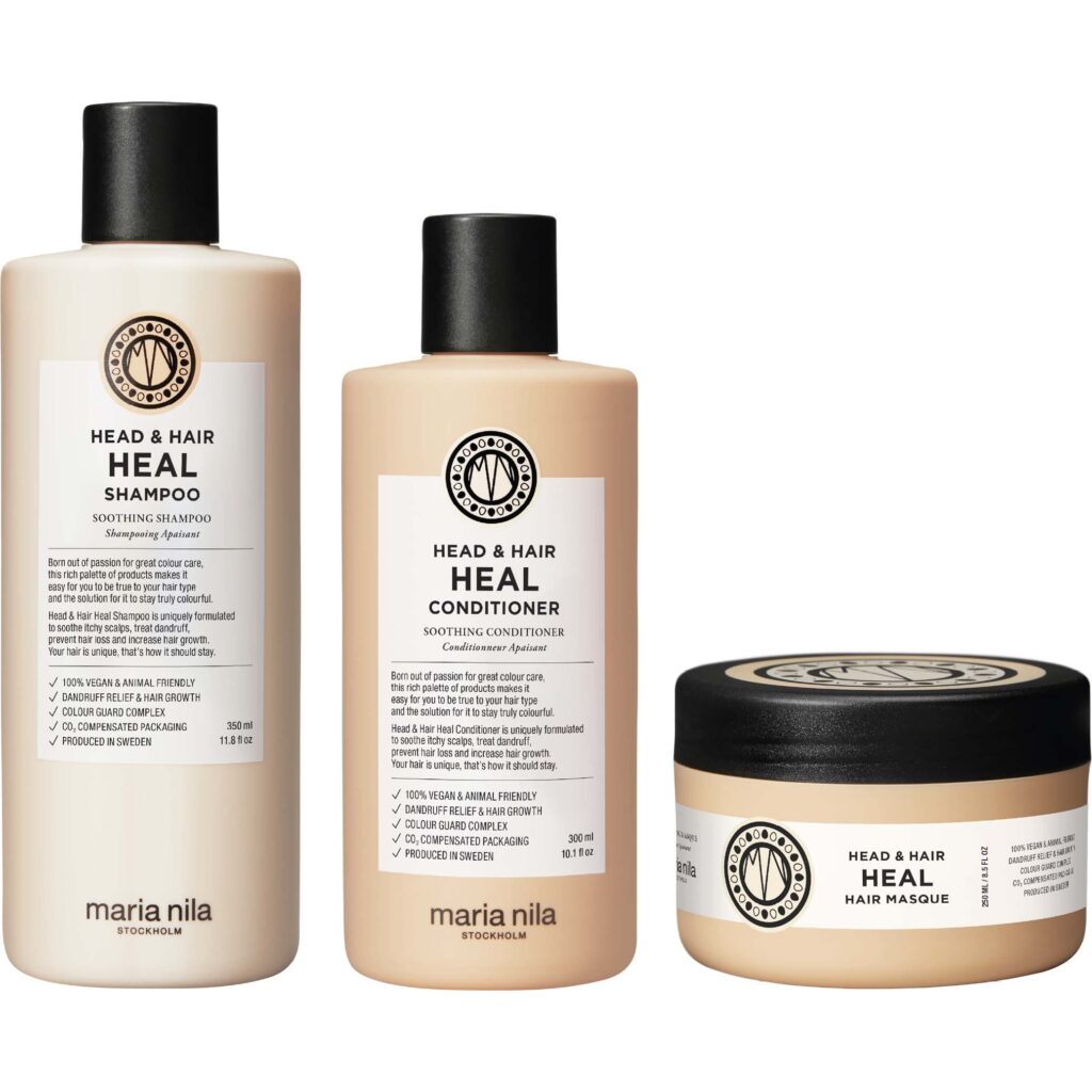 maria nila Head & Hair Heal Bundle Shampoo 350 ml & Conditioner 300 ml & Masque 250 ml