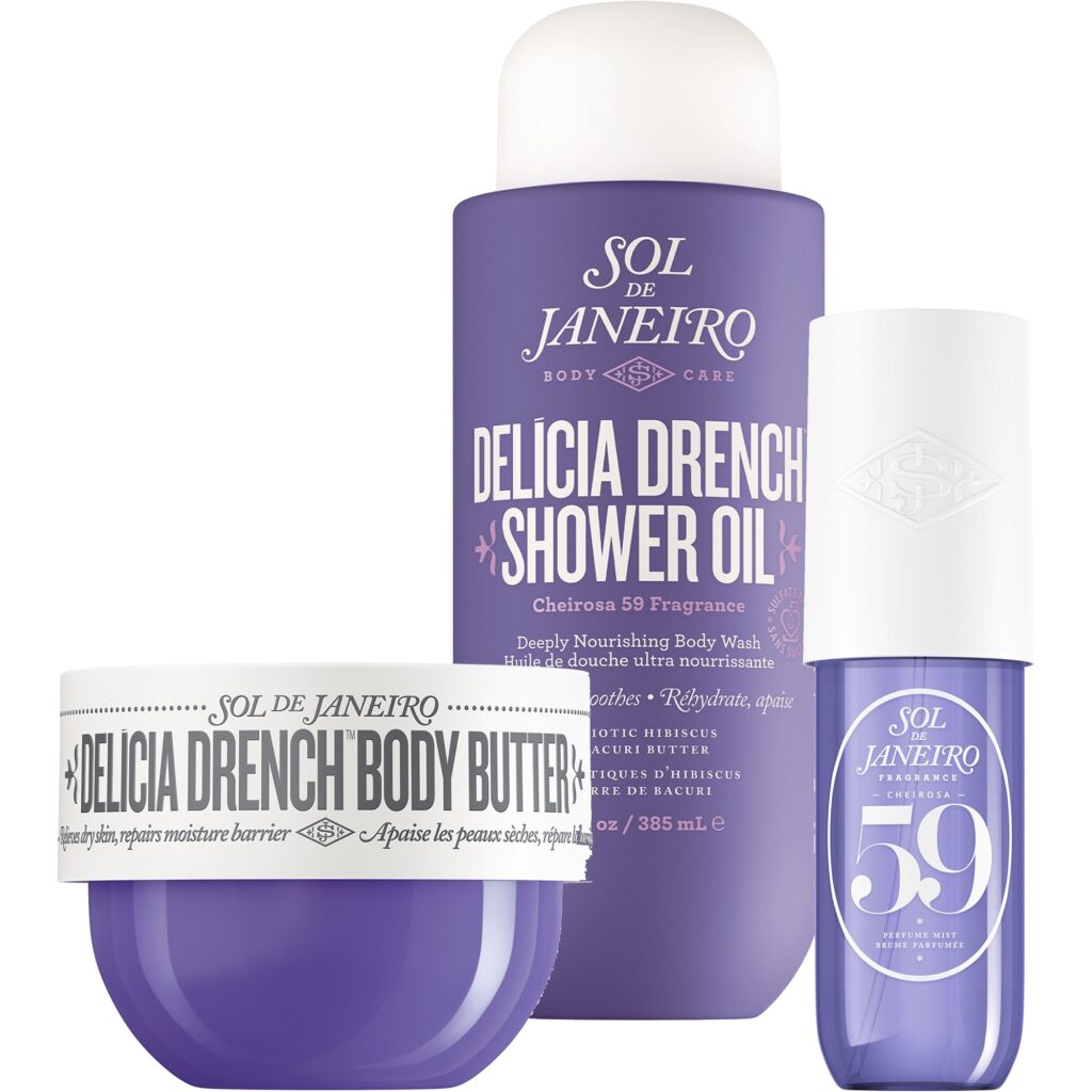 Sol de Janeiro Delicia Drench Bundle Shower Oil 385 Body Butter 75 ml Perfume Mist 90 ml