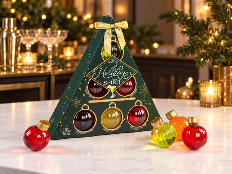 Presentlåda med drinkmixar: Holiday Spirit – Thoughtfully