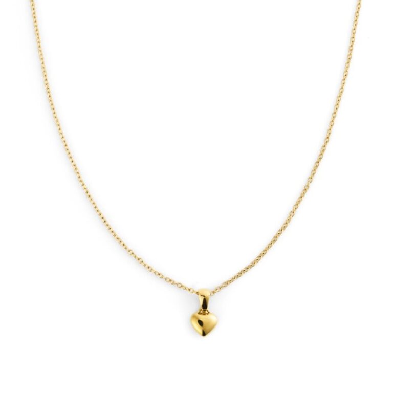 Sweetheart gold medium necklace gold