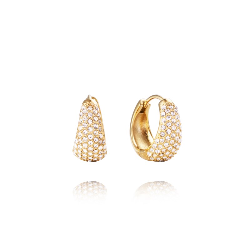 Treasure hoops medium gold