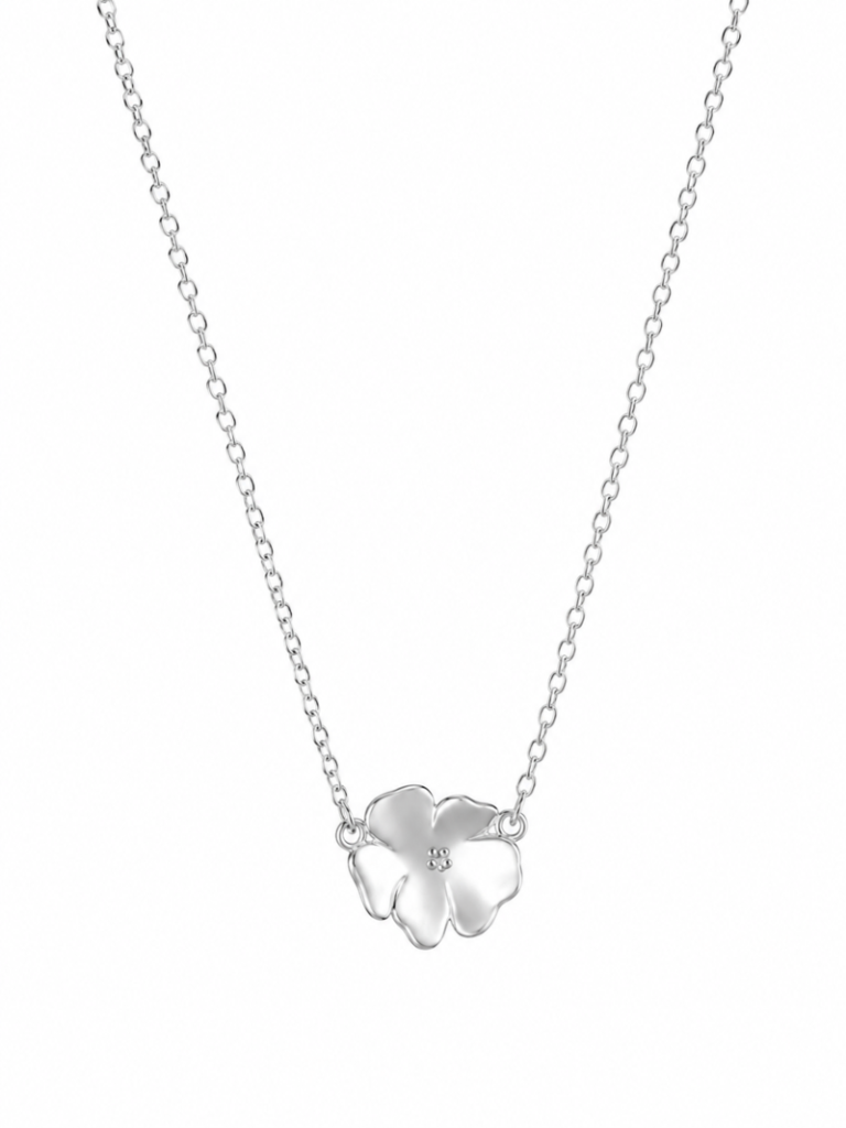 Violet necklace silver